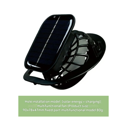 Sonnenschirmkappe für den Außenbereich mit eingebautem Ventilator – Sunbreeze