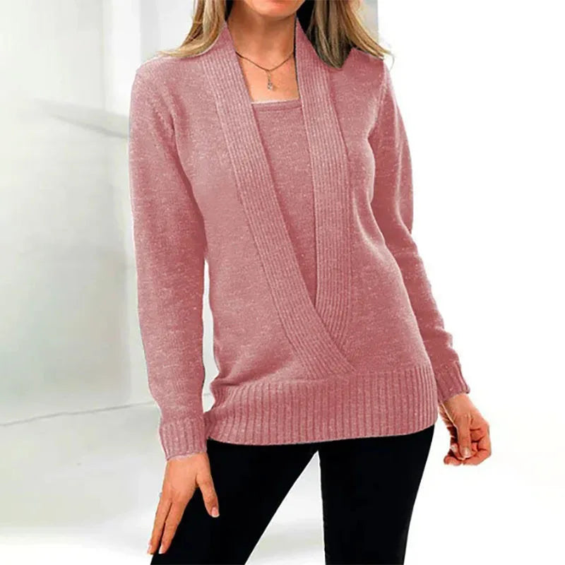 Warme & Bequeme Damen Winterstrickpullover – Selina