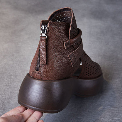 Orthopädische Leder-Sandalen Damen mit stoßdämpfender Sohle – Meike
