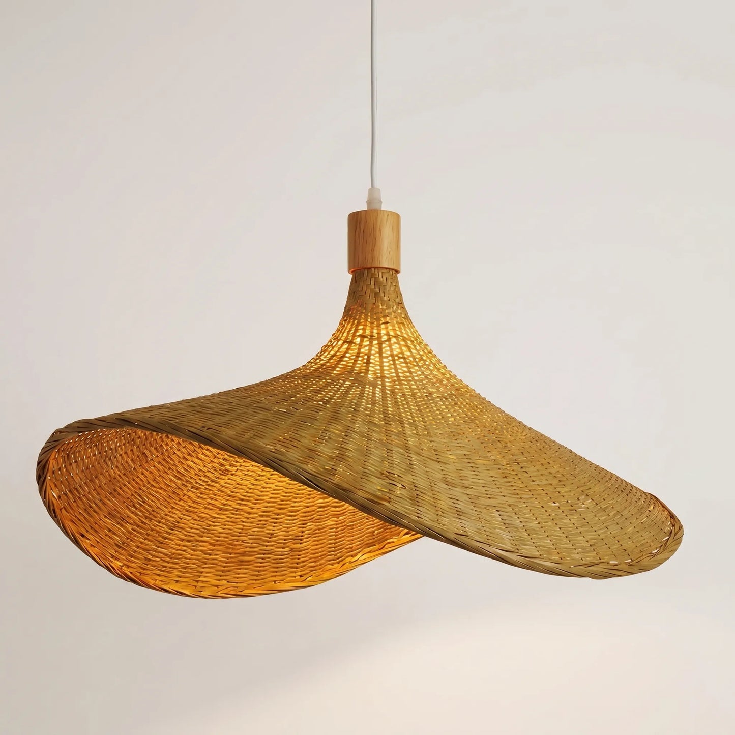 Woven Bamboo Pendant Ceiling Lamp -  Wovenlume
