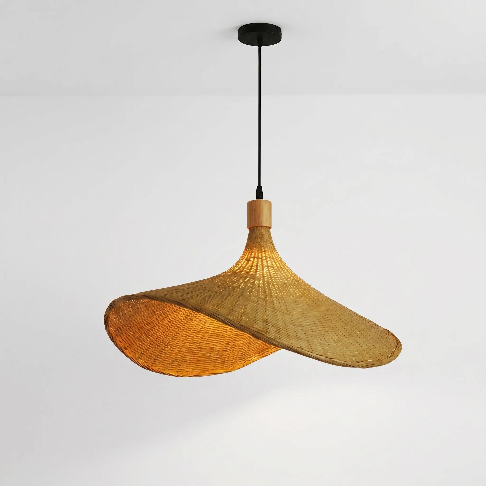 Woven Bamboo Pendant Ceiling Lamp -  Wovenlume