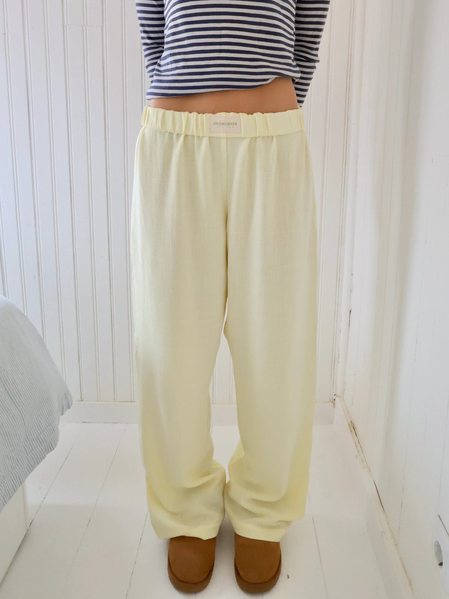 Damen-Loungehose mit Streifenmuster – Elvira