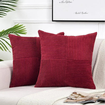 Zachte Kussenhoes Met Ribbelmotief - Cordivo