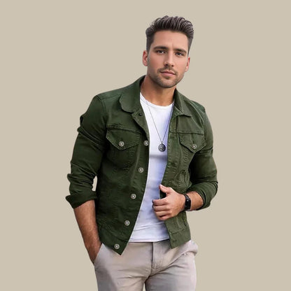 Herren Denimjacke mit Slim-Fit Passform – Mailand