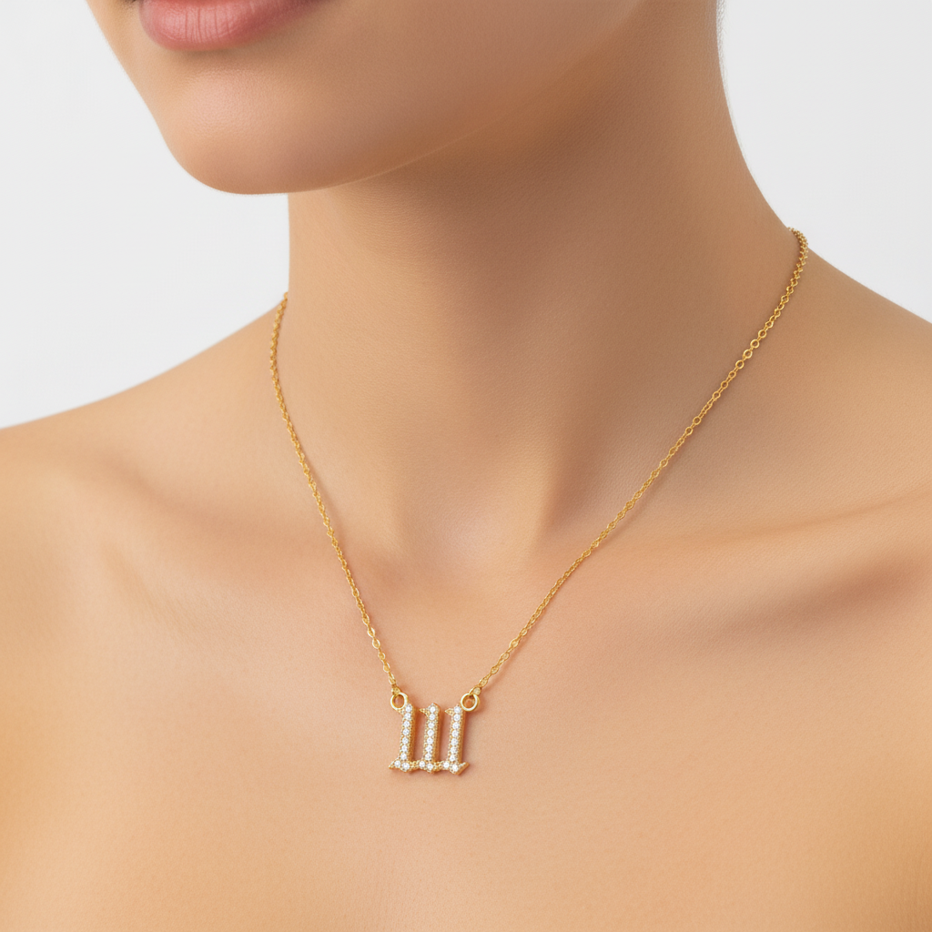 Zirkonia-Halskette - AngelNumbersNecklace 