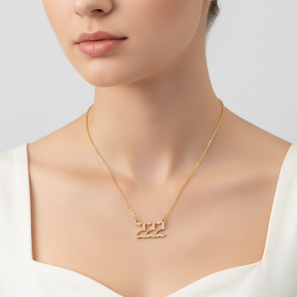 Zirkonia-Halskette - AngelNumbersNecklace 