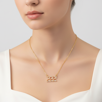 Zirkonia-Halskette - AngelNumbersNecklace 