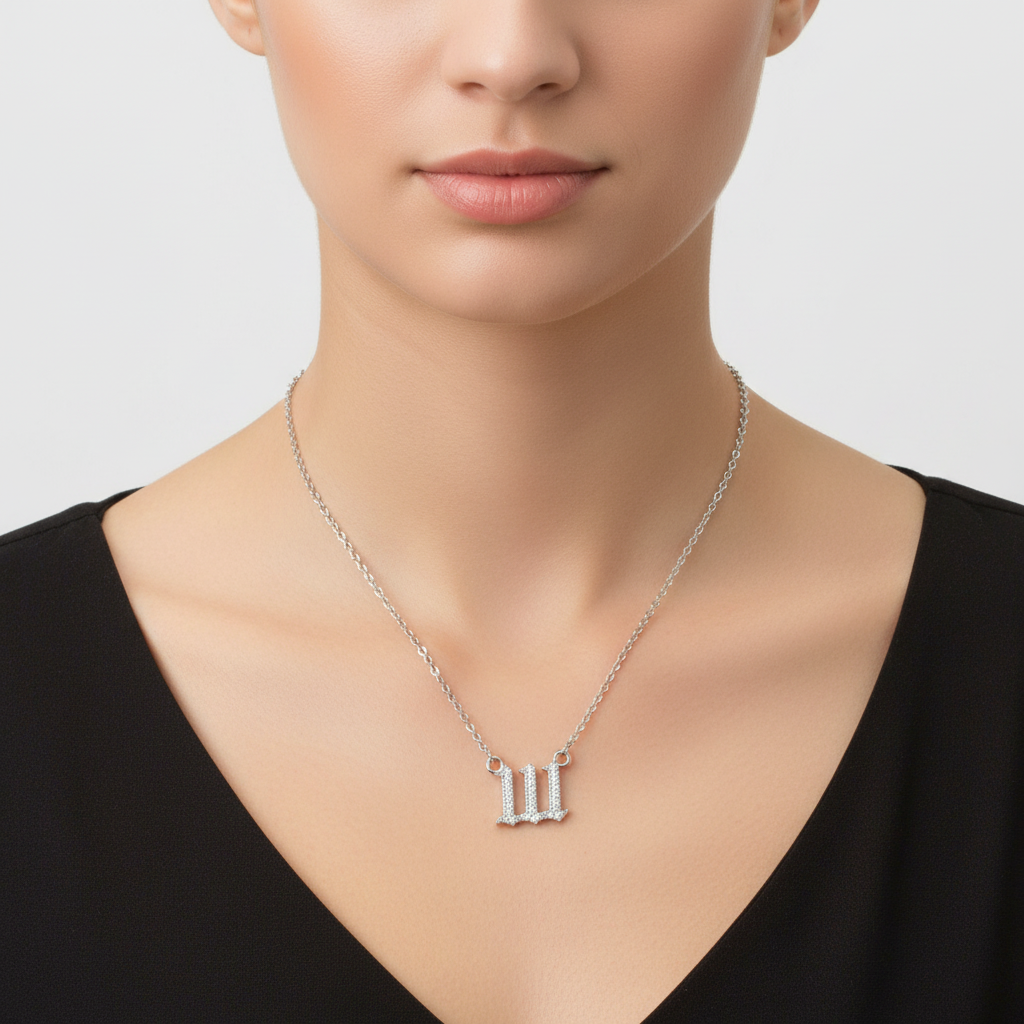 Zirkonia-Halskette - AngelNumbersNecklace 