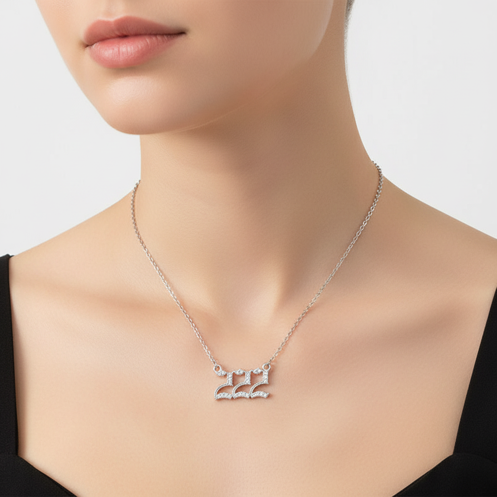 Zirkonia-Halskette - AngelNumbersNecklace 