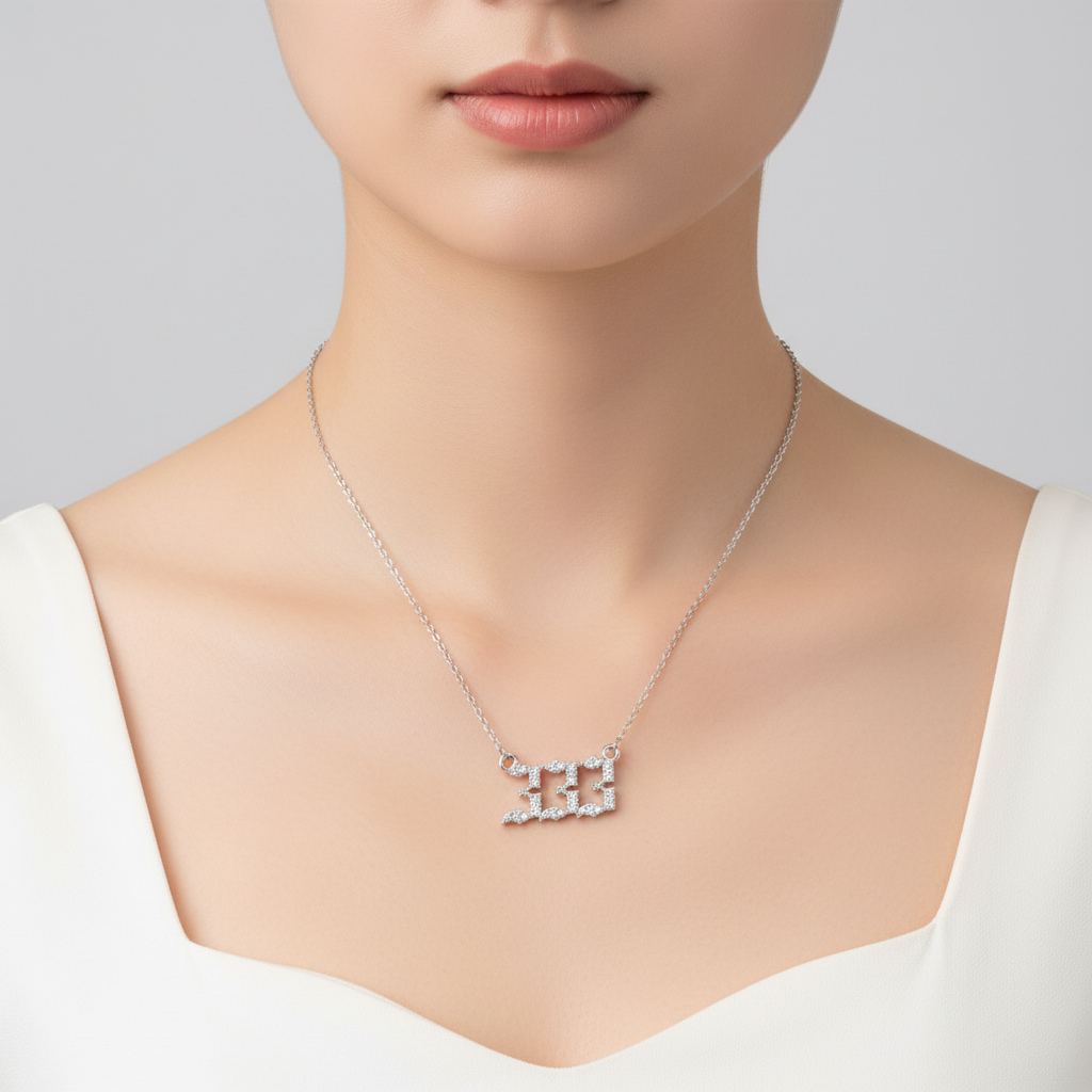 Zirkonia-Halskette - AngelNumbersNecklace 