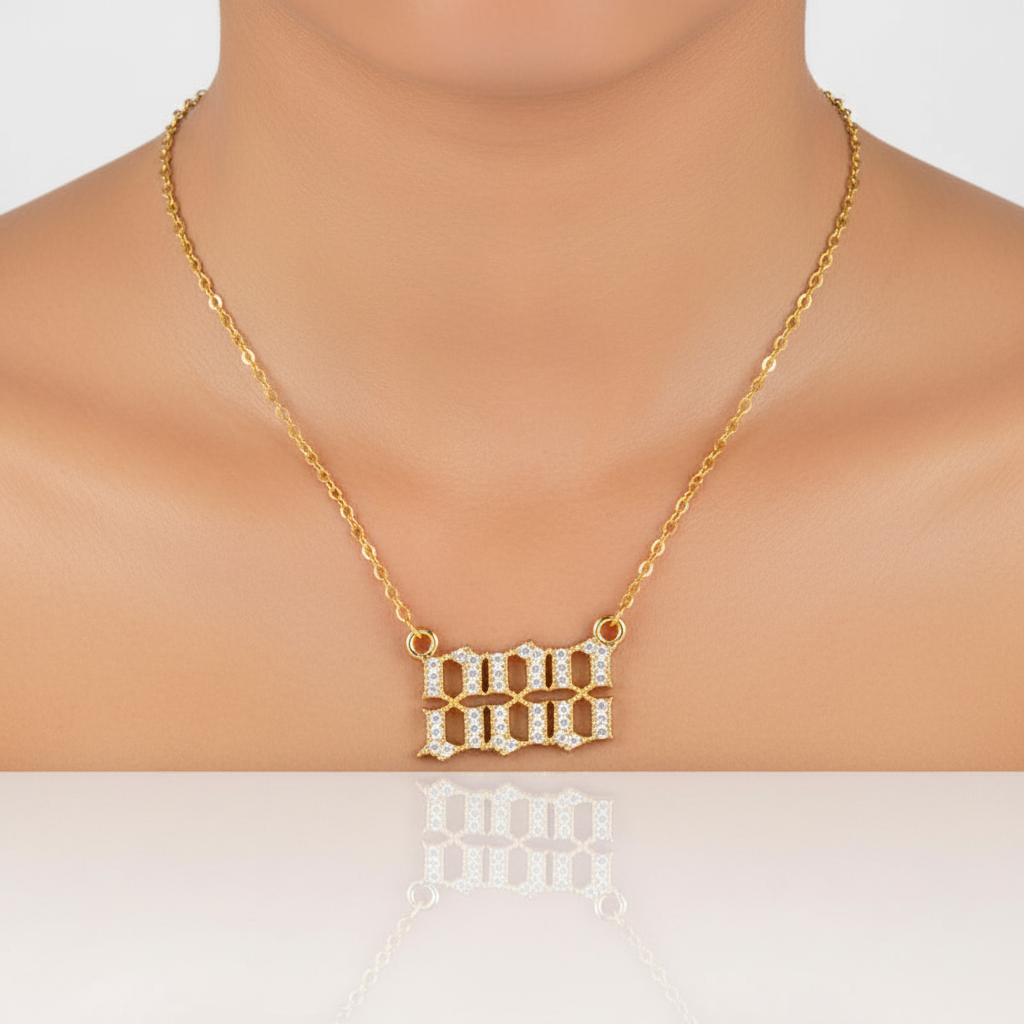 Zirkonia-Halskette - AngelNumbersNecklace 