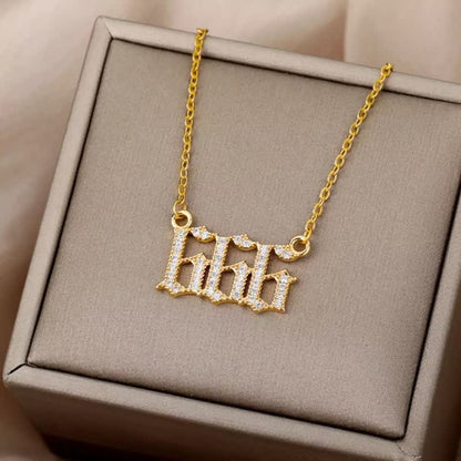 Zirkonia-Halskette - AngelNumbersNecklace 