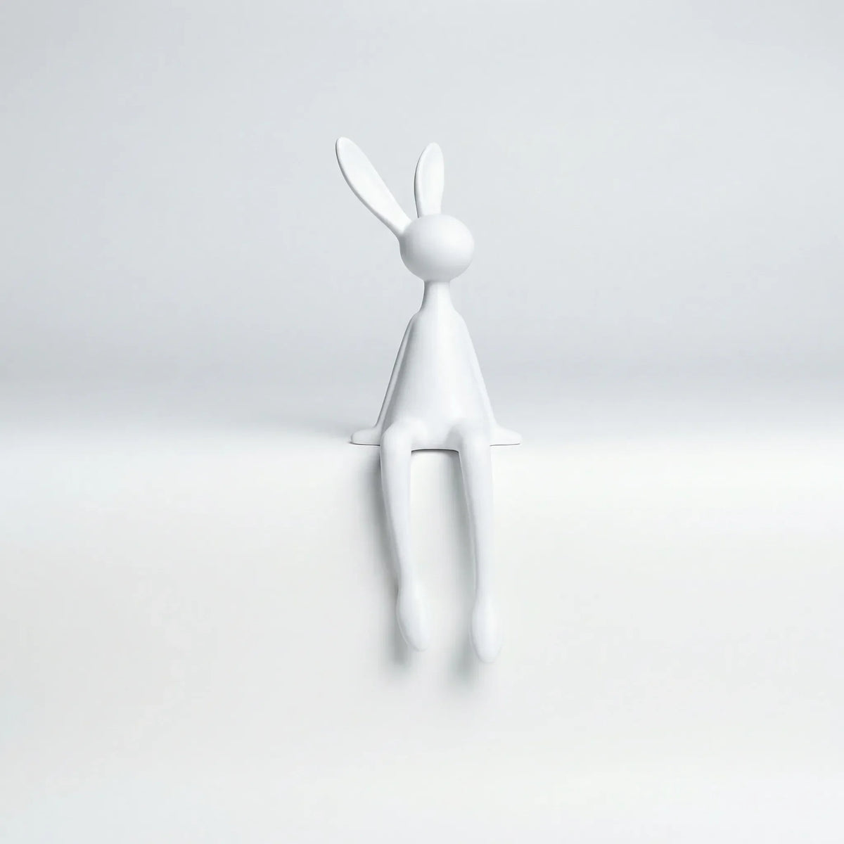 Zittend Konijnfiguur In Minimalistisch Ontwerp - Lapelo