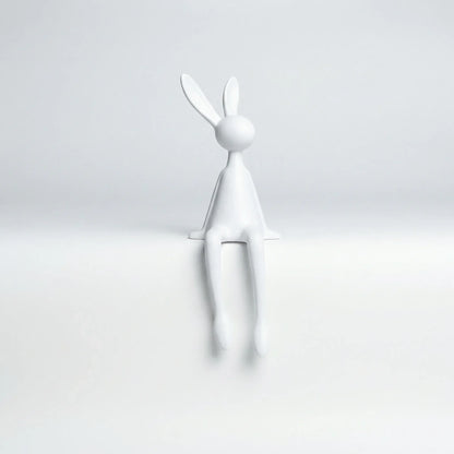 Zittend Konijnfiguur In Minimalistisch Ontwerp - Lapelo