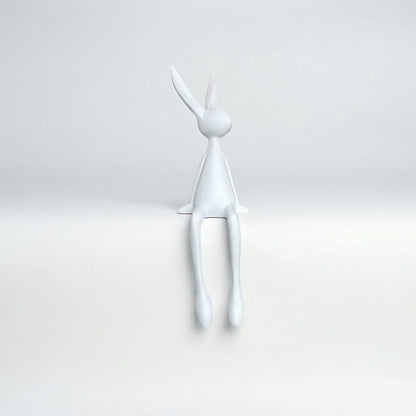 Zittend Konijnfiguur In Minimalistisch Ontwerp - Lapelo