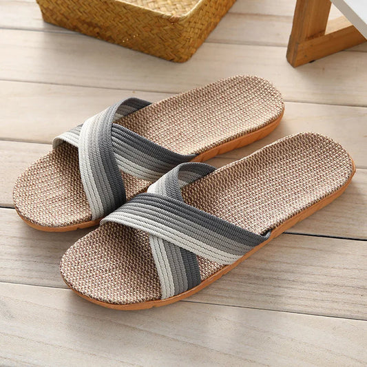 Sieben halbformelle Leinen-Slipper für Herren – Atlas