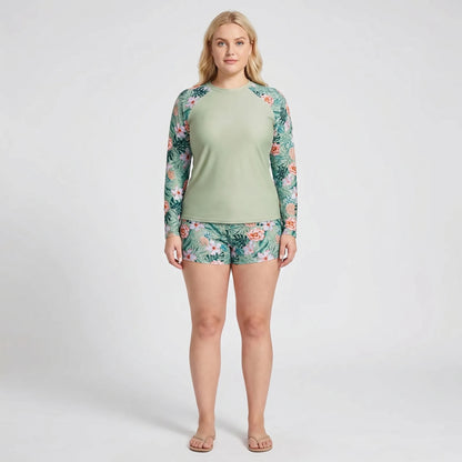 Zweiteiliger Bikini Damen In Großen Größen Mit Shorts - Geraldine