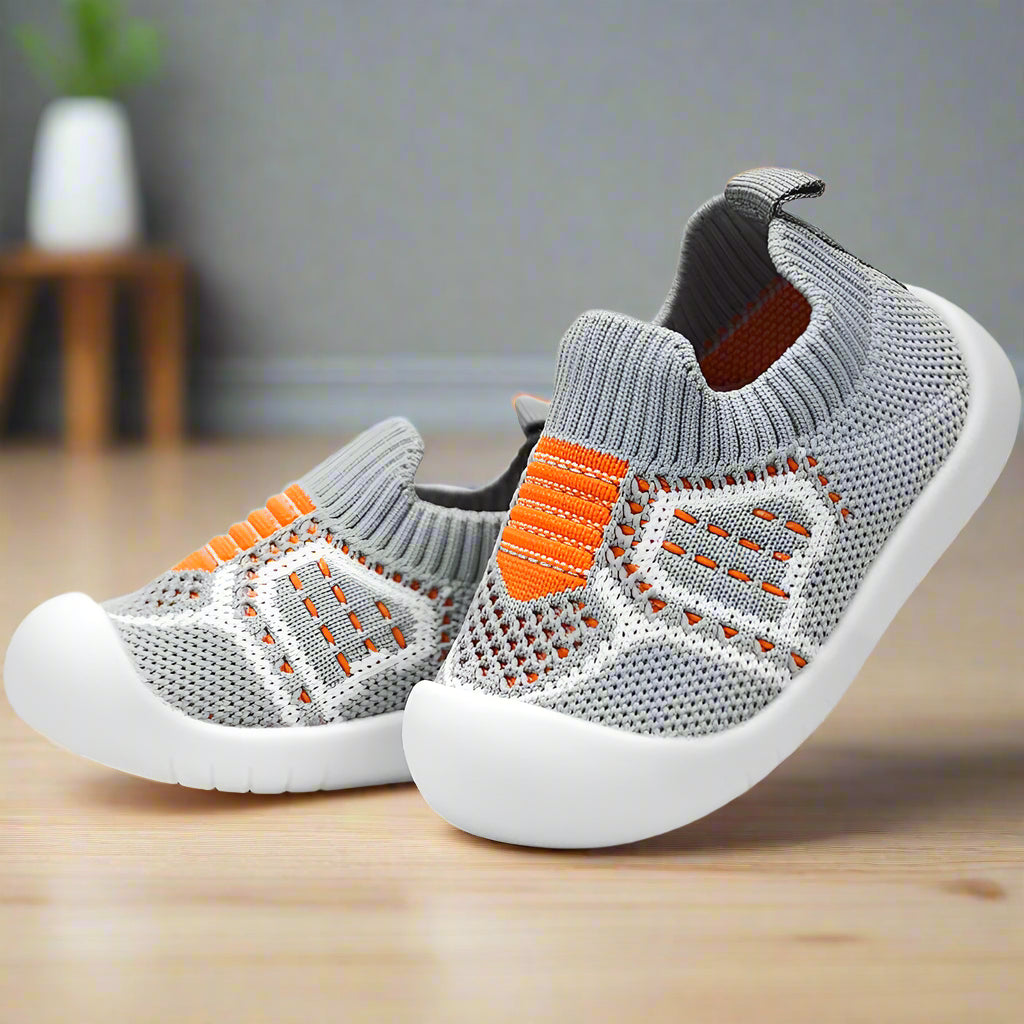 Baby Shoes with Snug Elastic Fit, Non-Slip Soles, Breathable Mesh, Ages 0-4 7