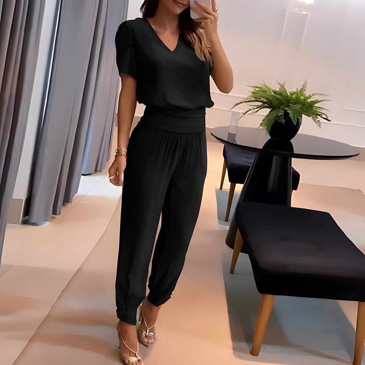 Damen Set mit Bluse und Hose – Aurora