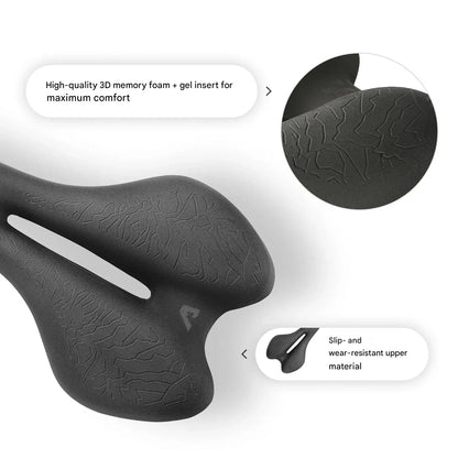 Ergonomisches Fahrrad-Sattel mit Memory Foam – SaddlePeak AirRide