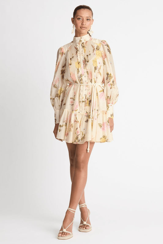 Mini-Hemdkleid mit Spitzenbesatz – Sylvie
