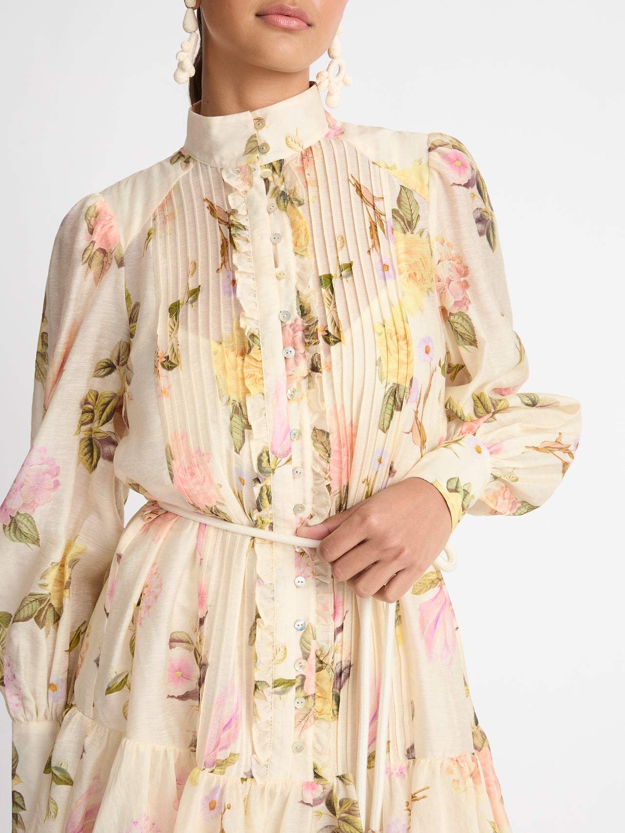 Mini-Hemdkleid mit Spitzenbesatz – Sylvie