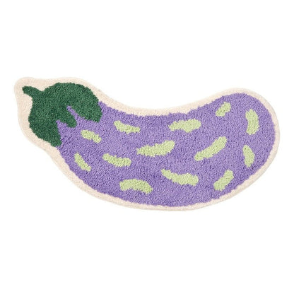 Anti-Rutsch-Badmatt mit Bananen- oder Auberginen-Design - ZestPad