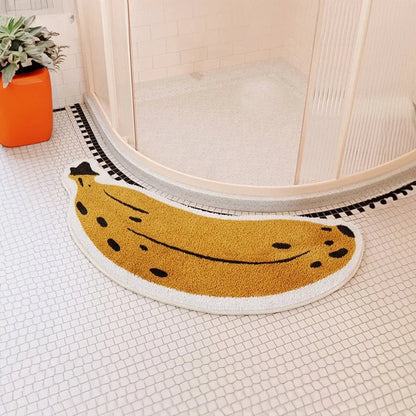 Anti-Rutsch-Badmatt mit Bananen- oder Auberginen-Design - ZestPad
