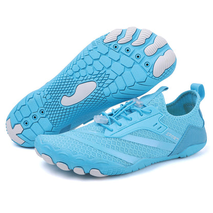 Barfußschuhe rutschfest | ultraleicht | atmungsaktiv | Damen Herren | Freizeit | Sport-blau-35-Luzern Mode
