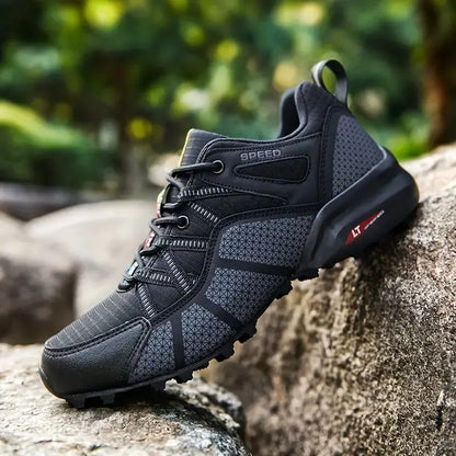 Wanderschuhe Herren atmungsaktiv | Komfort & Halt | Outdoor-Sohle mit Grip-Luzern Mode
