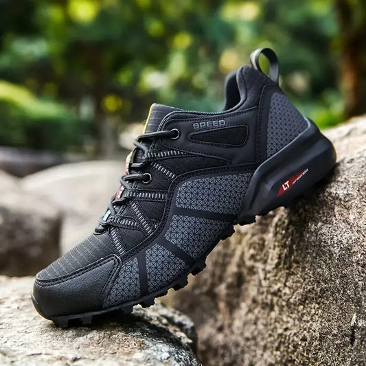 Wanderschuhe Herren atmungsaktiv | Komfort & Halt | Outdoor-Sohle mit Grip-Luzern Mode