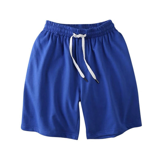 Atmungsaktiv | schnelltrocknend | elastischer Bund | Freizeit | Fitness | leichtes Material-Blau-L-Luzern Mode