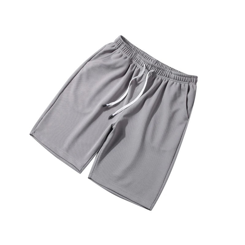 Atmungsaktiv | schnelltrocknend | elastischer Bund | Freizeit | Fitness | leichtes Material-Grau-L-Luzern Mode
