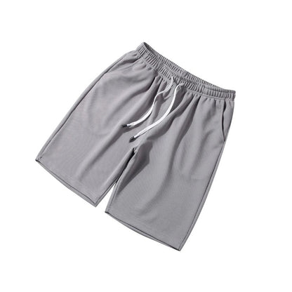 Atmungsaktiv | schnelltrocknend | elastischer Bund | Freizeit | Fitness | leichtes Material-Grau-L-Luzern Mode