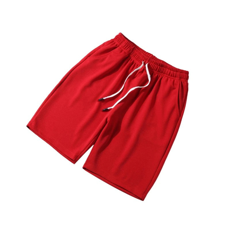 Atmungsaktiv | schnelltrocknend | elastischer Bund | Freizeit | Fitness | leichtes Material-Rot-L-Luzern Mode