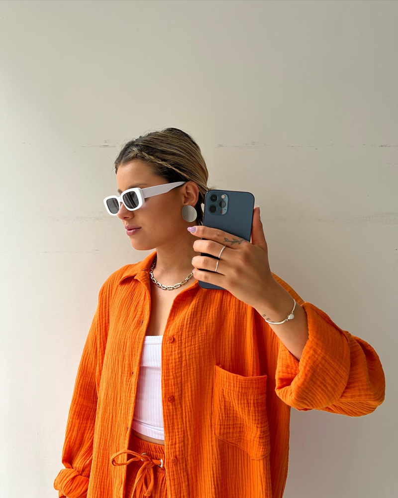 Baumwoll Zweiteiler Damen | Atmungsaktives Co Ord Set | Sommer Look bequem-Luzern Mode