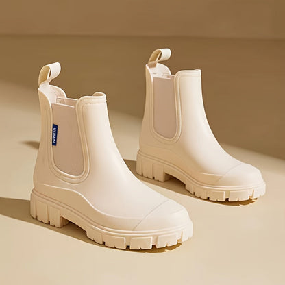 Damen Regenstiefel halbhoch wasserdicht mit Antirutschsohle – Selora