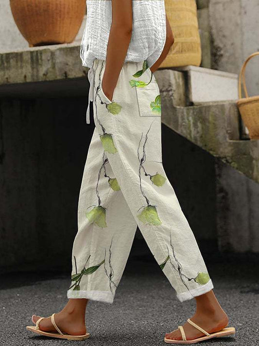 Bequeme Damenhose mit Print – Nova