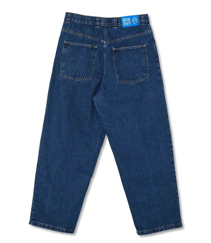 Baggy Big Boy Jeans, dunkelblau, urbaner Skate-Stil, lockere Passform, Herrenmode