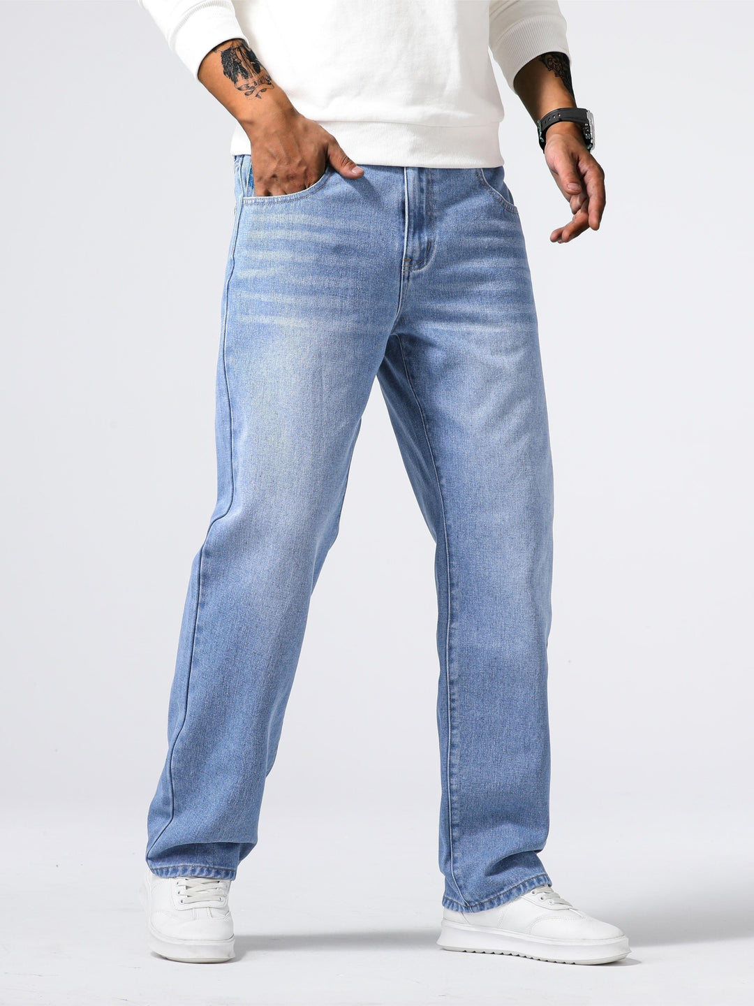 Casual Street Style Herrenjeans – Mailand