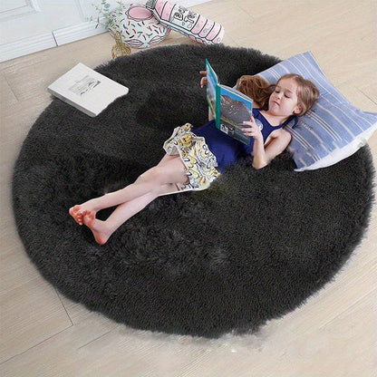 Runder Fluffy Teppich - Clouda