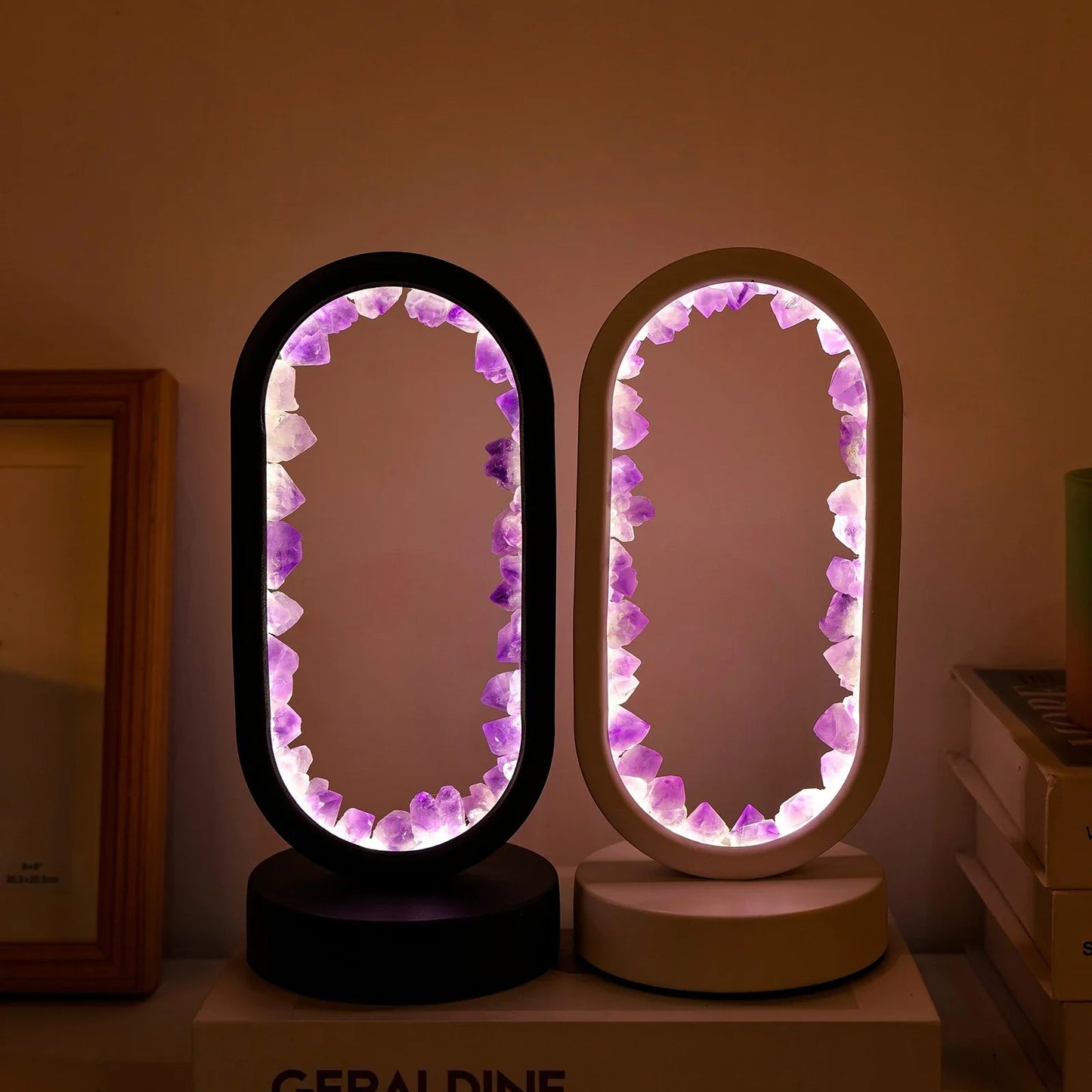 Handgemachte Amethystlampe - Serenith