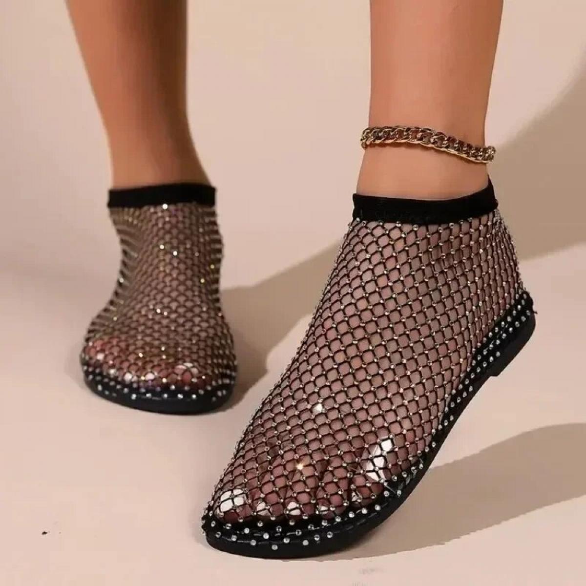 Glänzende Damen Ballerinas | bequem & stilvoll | rutschfest | leicht & modisch-Luzern Mode