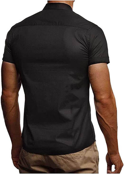 Atmungsaktiv | weicher Stoff | Polokragen | Knopfleiste | Regular Fit | Herren-Luzern Mode
