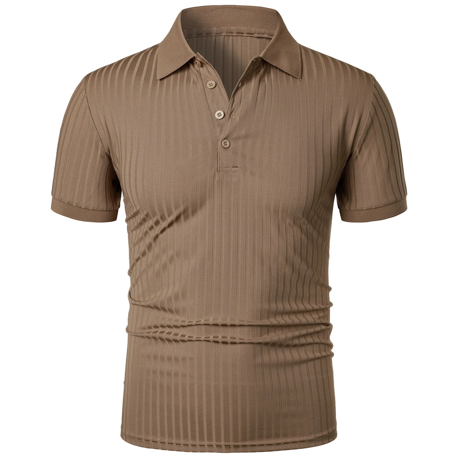Atmungsaktiv | hochelastisch | Slim Fit | Feinstrick | Knopfleiste | Kurzarm-Luzern Mode
