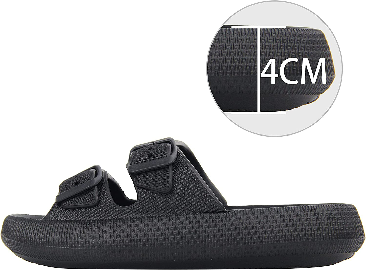 Pillow-Slides | Weicher Sohle | Unisex | Einfarbig | EVA-Schaum-Luzern Mode