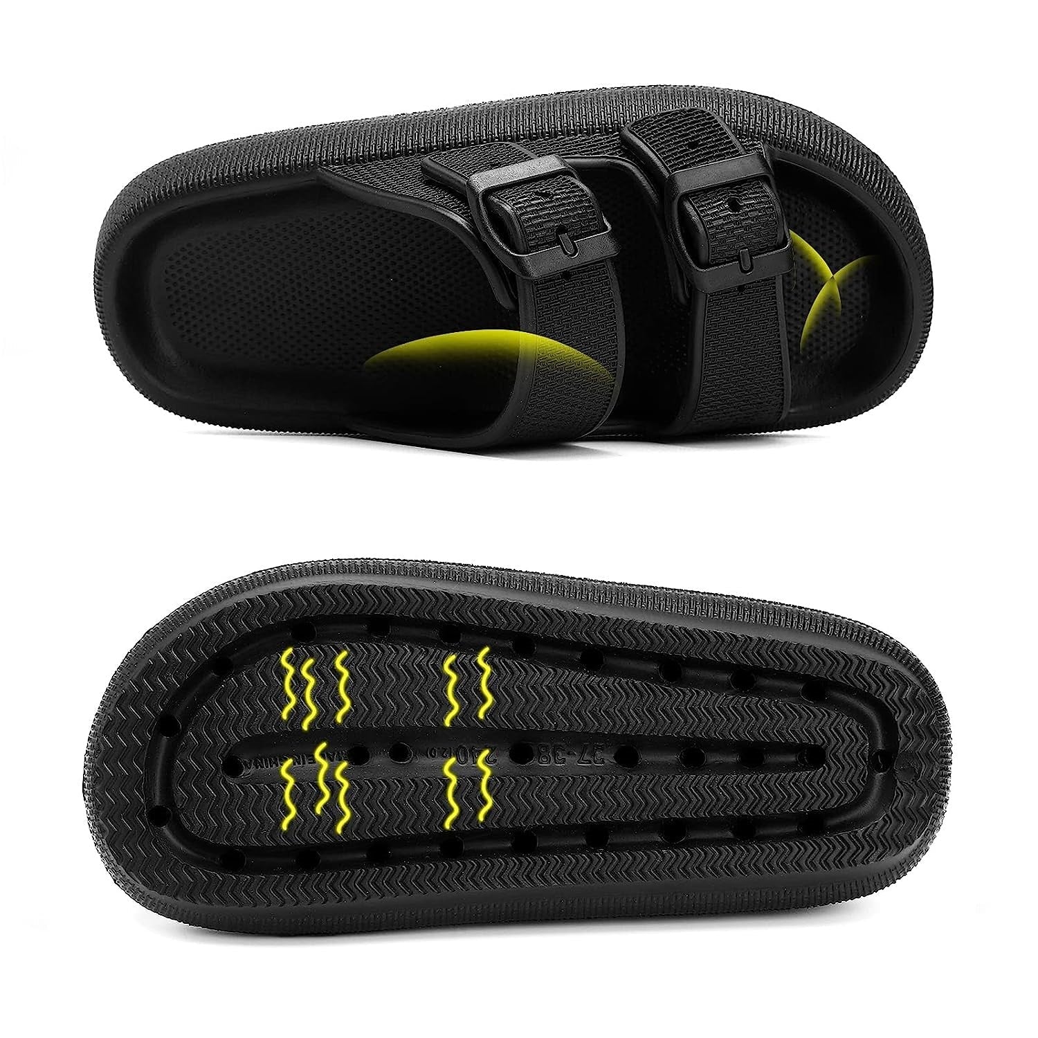 Pillow-Slides | Weicher Sohle | Unisex | Einfarbig | EVA-Schaum-Luzern Mode