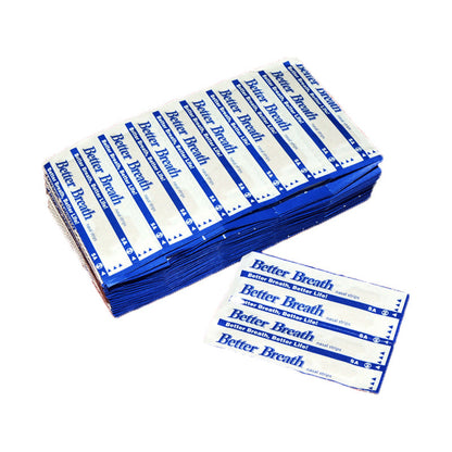 Better Breath Nasenstrips 100 Stück, blau-weiß, Atemhilfe, Schnarchen reduzieren, Schlaf verbessern