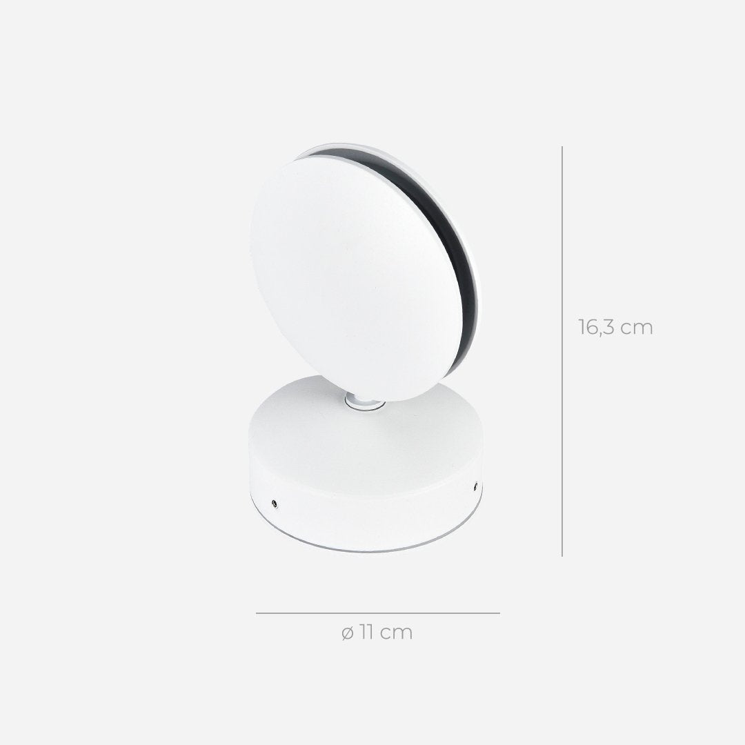 Modern LED Wall Light with 360° Rotating Head and Dual-Beam Square Light Effect 9
