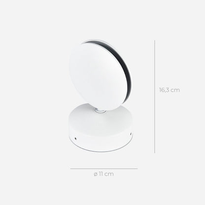 Modern LED Wall Light with 360° Rotating Head and Dual-Beam Square Light Effect 9